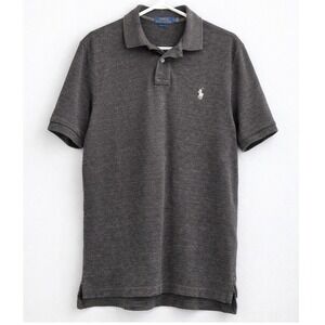 Polo Ralph Lauren Gray Classic Fit Polo Shirt Minimalist Preppy